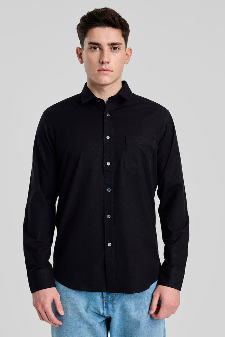 Black Slim Fit Shirt