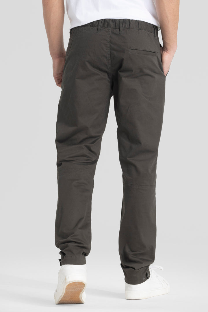 Charcoal Grey Regular Fit Chinos