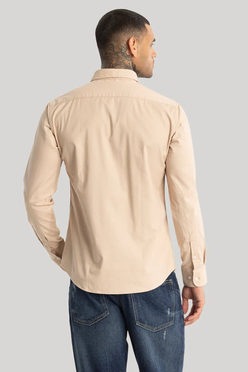 Beige Oxford Shirt