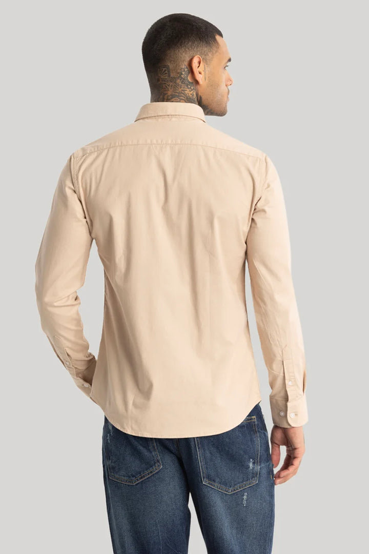 Beige Oxford Shirt