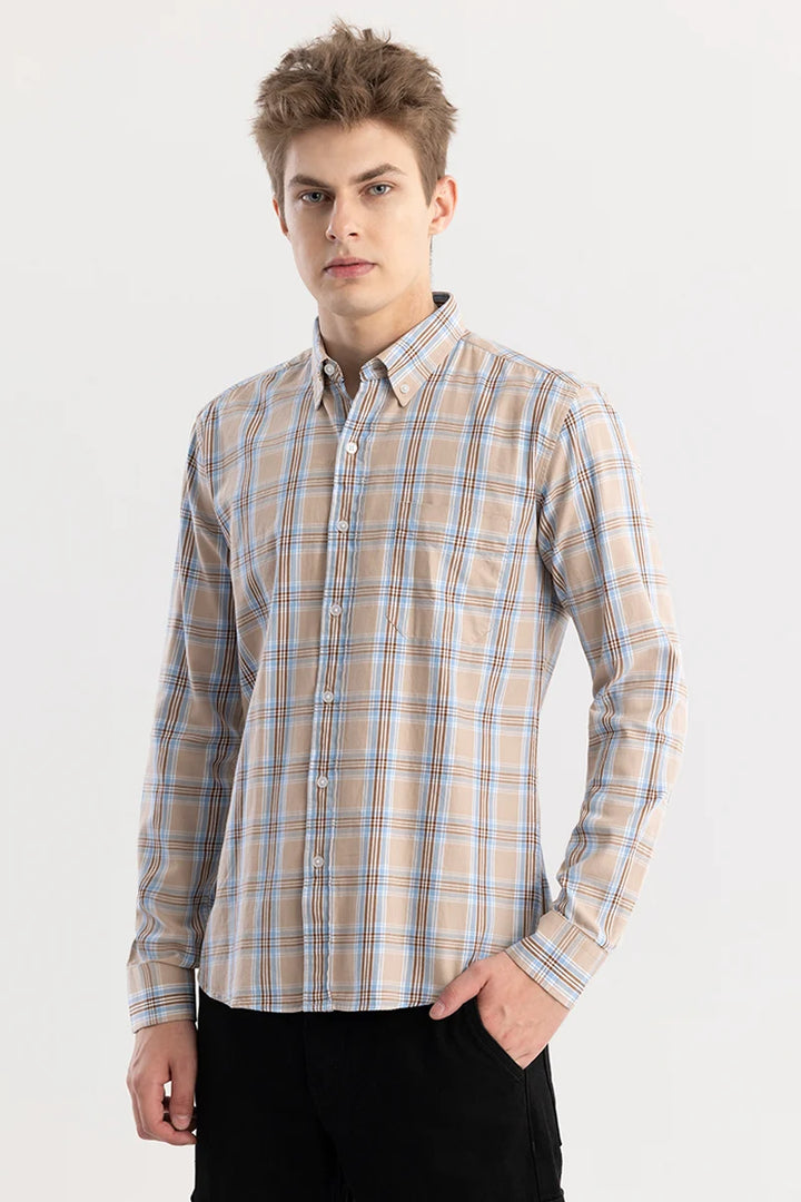 Plaidariffic Beige Check Shirts