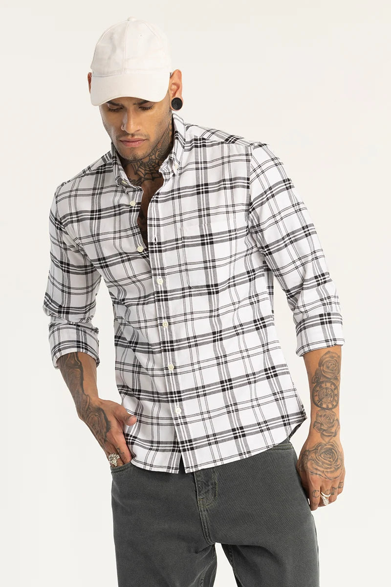 White Checkered Shirt