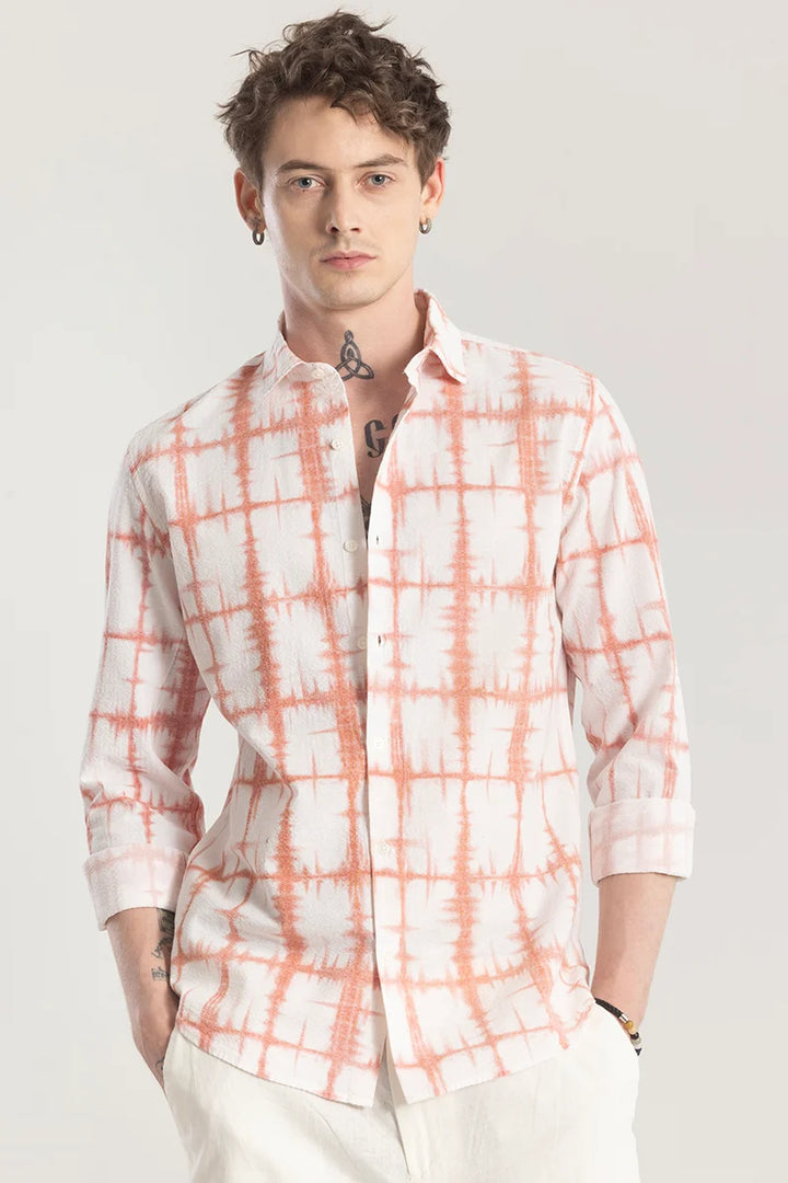 Patternoir Abstract Peach Shirt