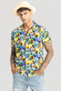 Yellow Abstract Cuban Shirt