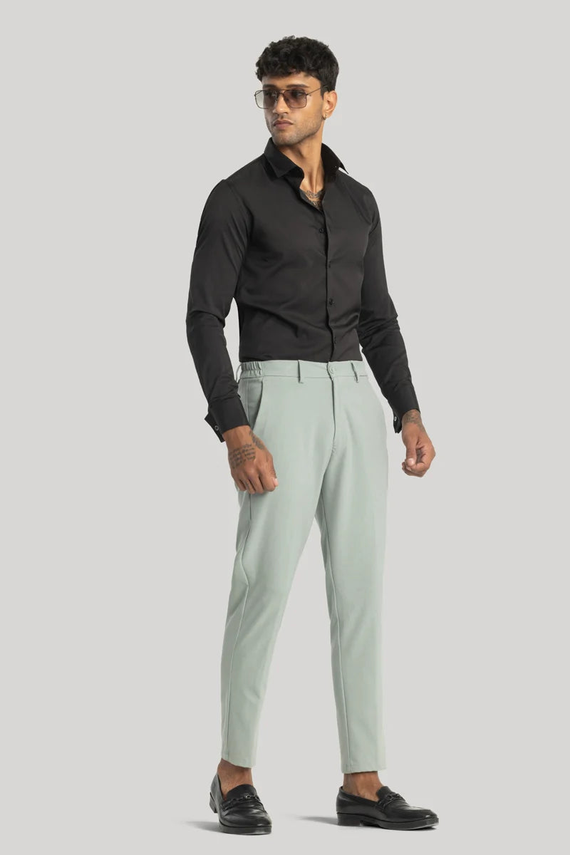 Giorgio Mint Green Slim Fit Trousers