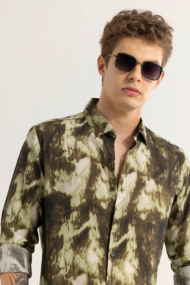 Camofrost Abstract Olive Shirt