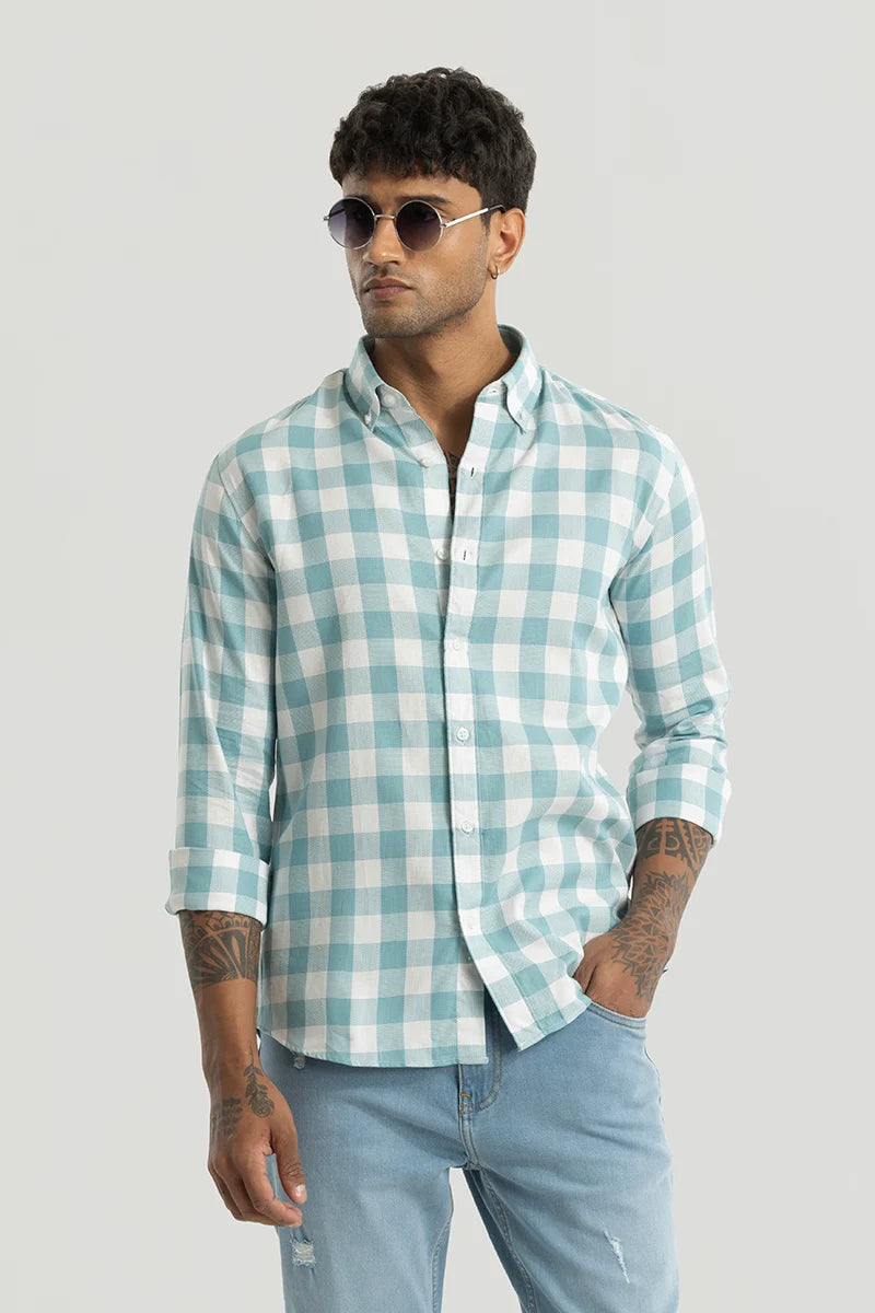 Sven Blue Checks Shirt