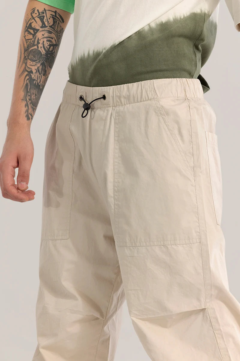 Nimbusflex Beige Parachute Pants