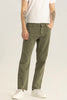 Etienne Olive Plain Relaxed Fit Jeans