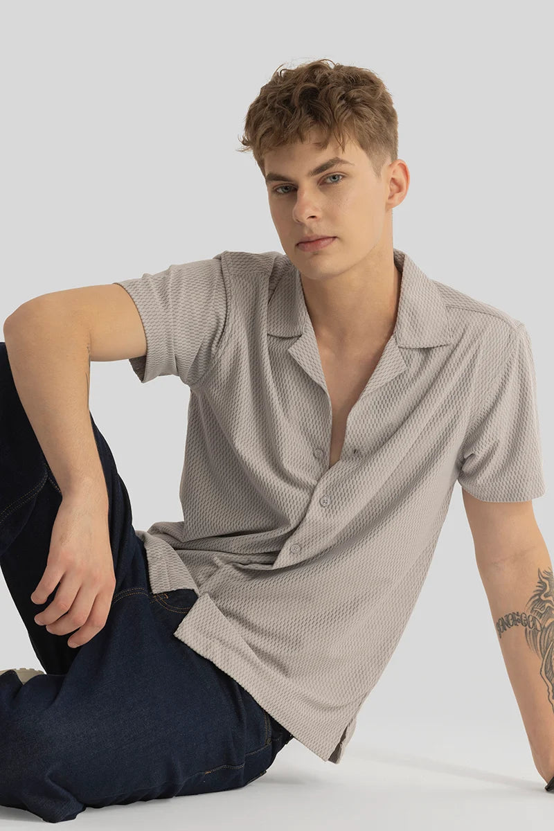 Giulio Grey Textured Shirt