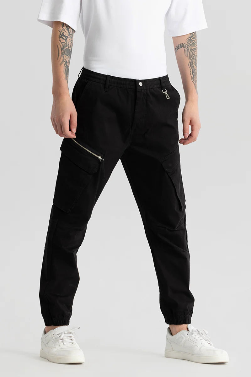 Thibaut Black Relaxed Fit Cargo Pant