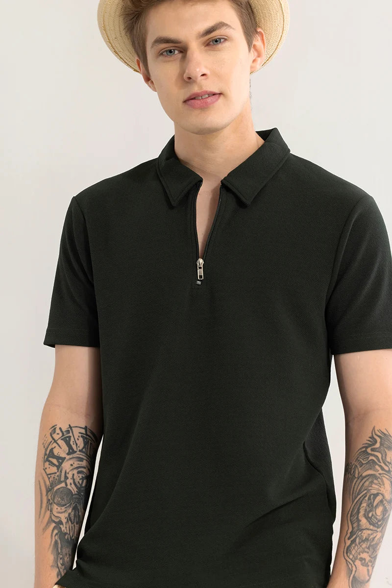 Elegantiq Green Polo T-Shirt