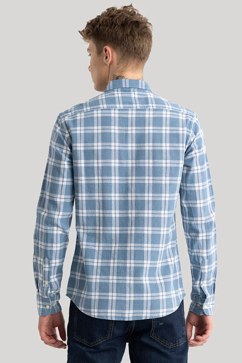 Freydis Blue Checks Shirts