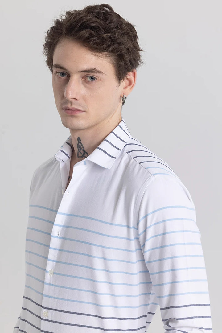 Stripivolve White Stripe Shirt