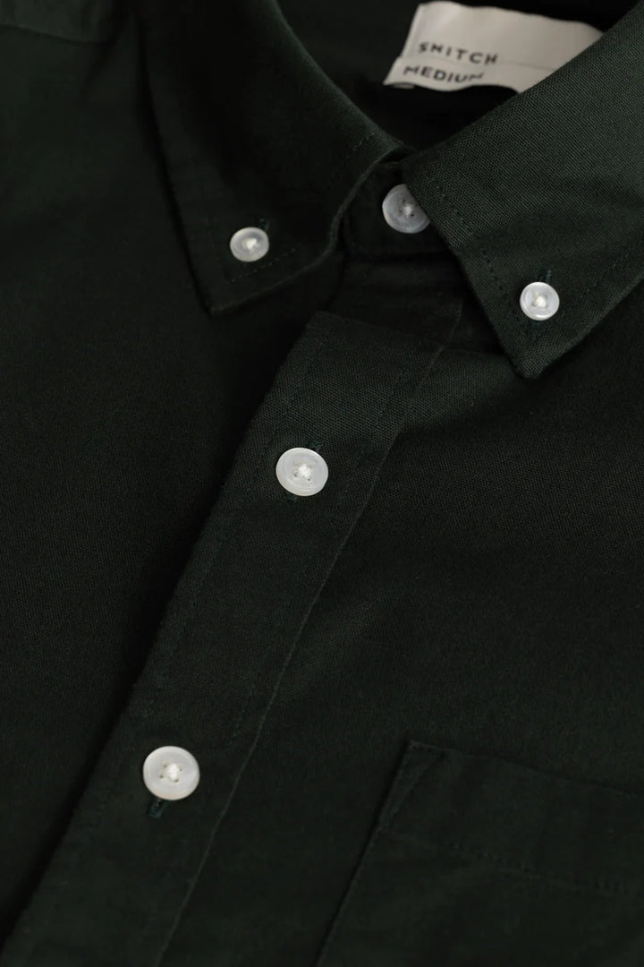 Dark Green Oxford Shirt