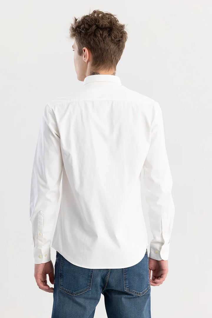 Shirtolo Plain White Shirt