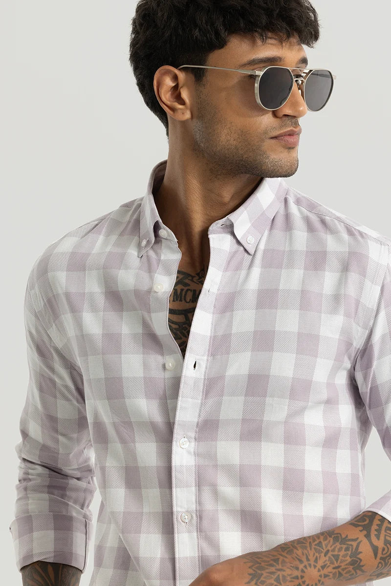 Sven Lavender Checks Shirt