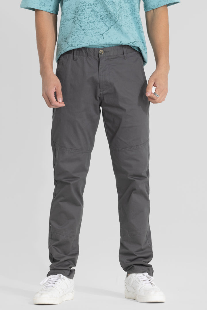 Grey Regular Fit Chinos