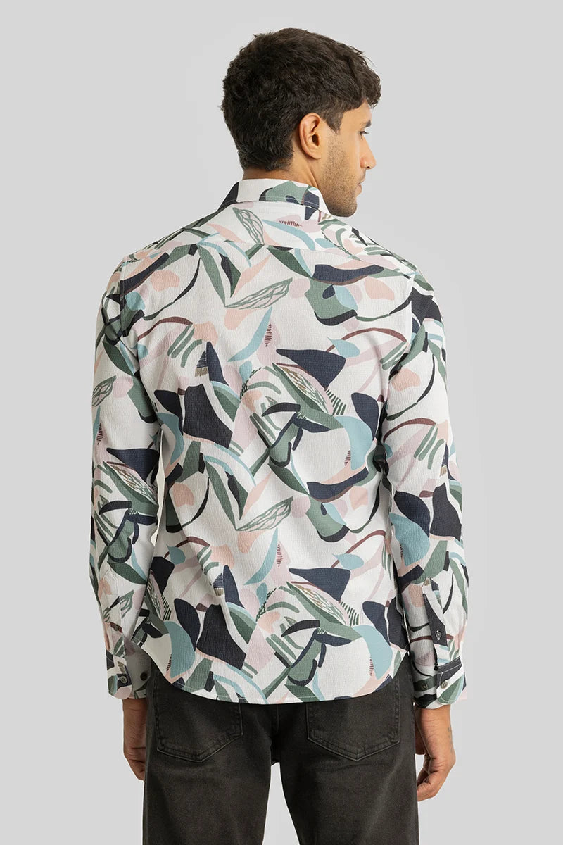 Strive Off White Abstract Shirt