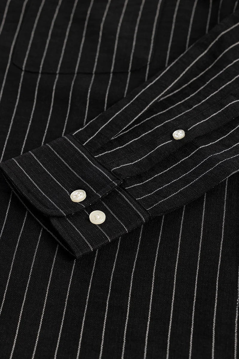 Linen Line Black Stripe Shirt