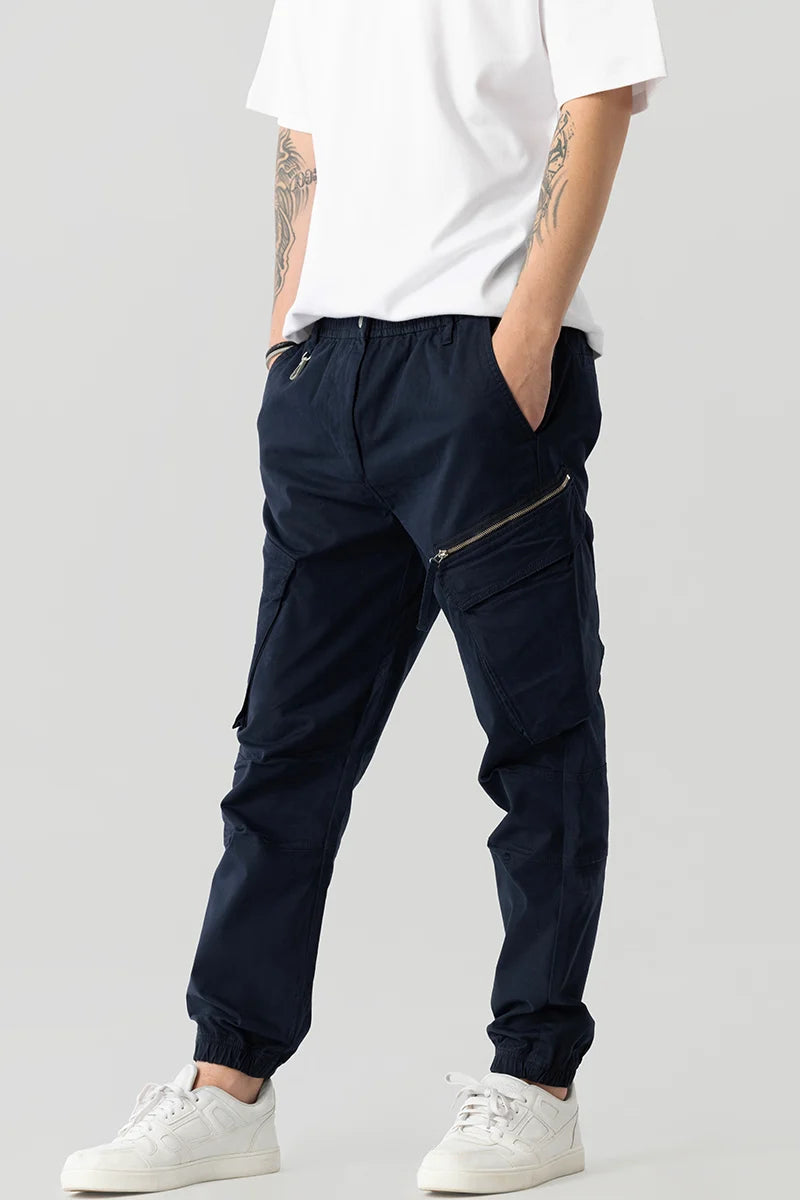 Thibaut Navy Relaxed Fit Cargo Pant