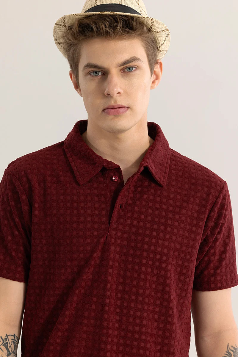 Eloquent Maroon Polo T-Shirt