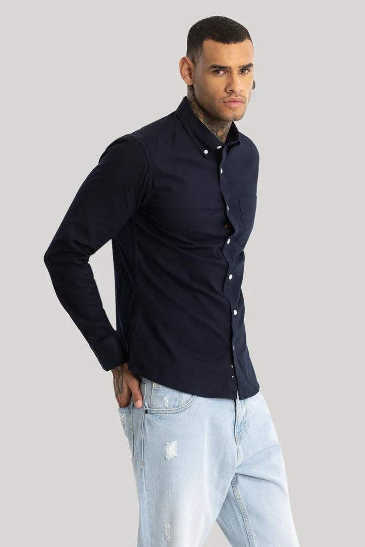 Navy Oxford Shirt