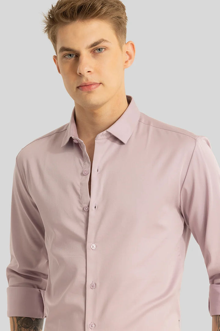 Etnni Light Pink Plain Stitchless Shirt