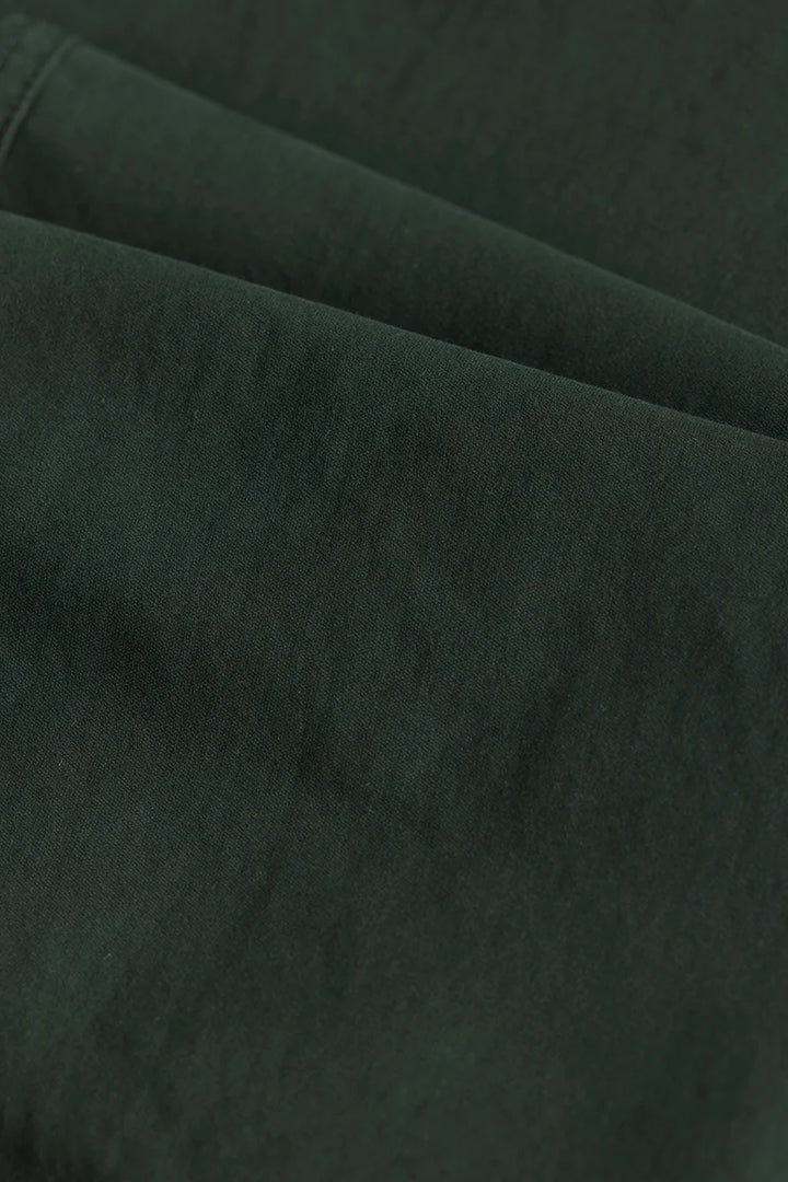 Seemly Dark Green Plain Regular Fit Plus Size Chinos