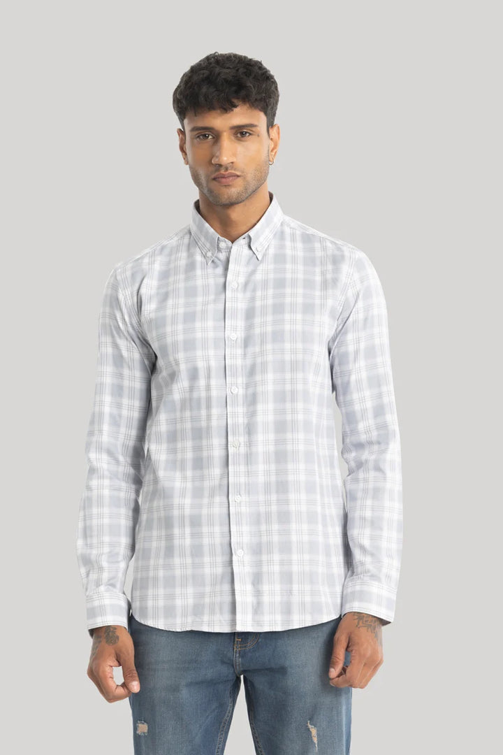 Ettore Light Blue Checks Shirt