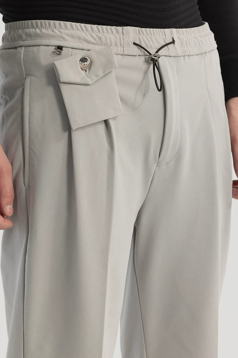 Grey Relaxed Fit Trousers