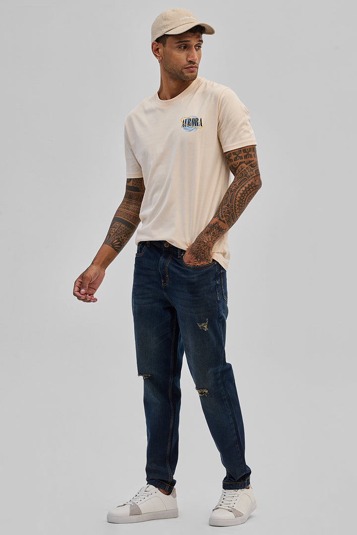 Aurora Cream Slim Fit T-Shirt