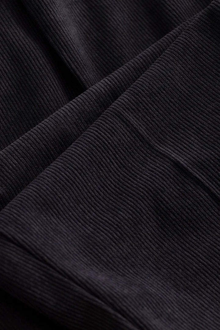 Navy Corduroy Korean Trousers