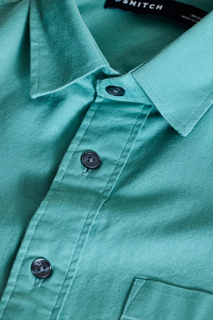 Turquoise Slim FIt Shirt