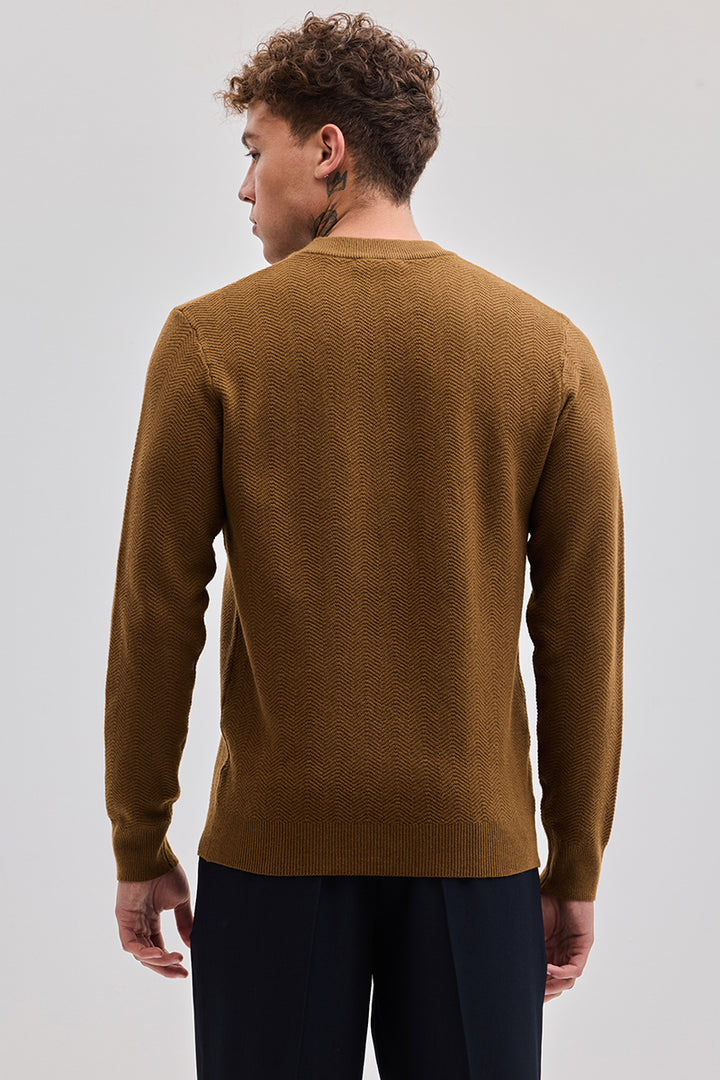 Brown Knitted Sweater