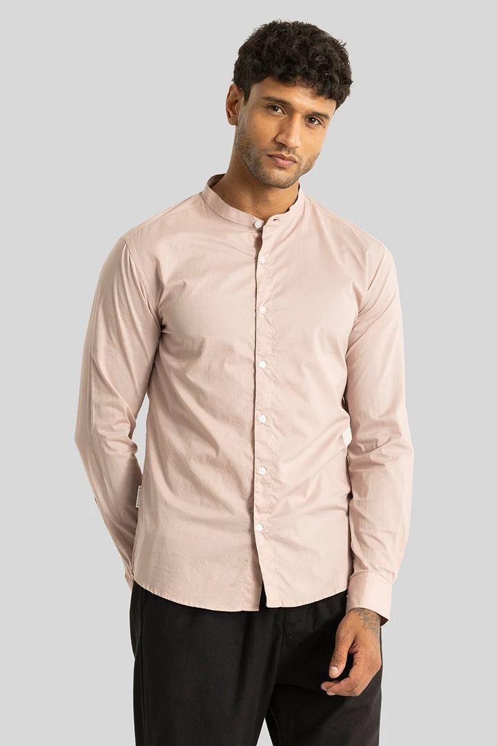 Yngve Beige Plain Shirt