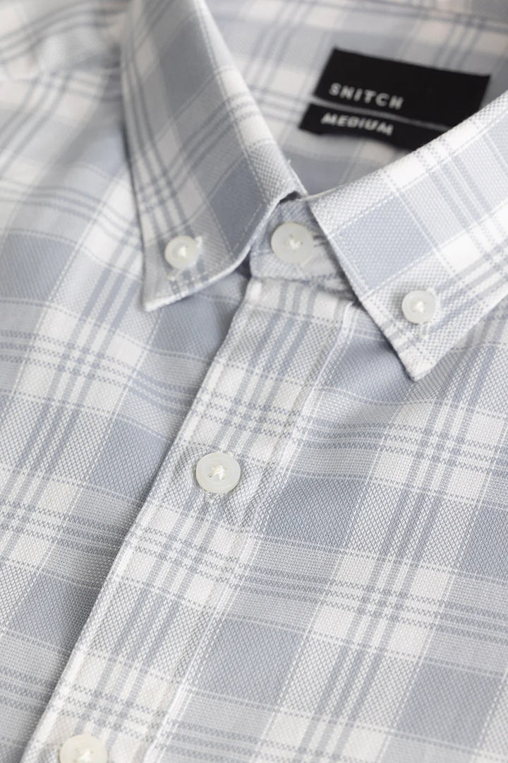 Ettore Light Blue Checks Shirt