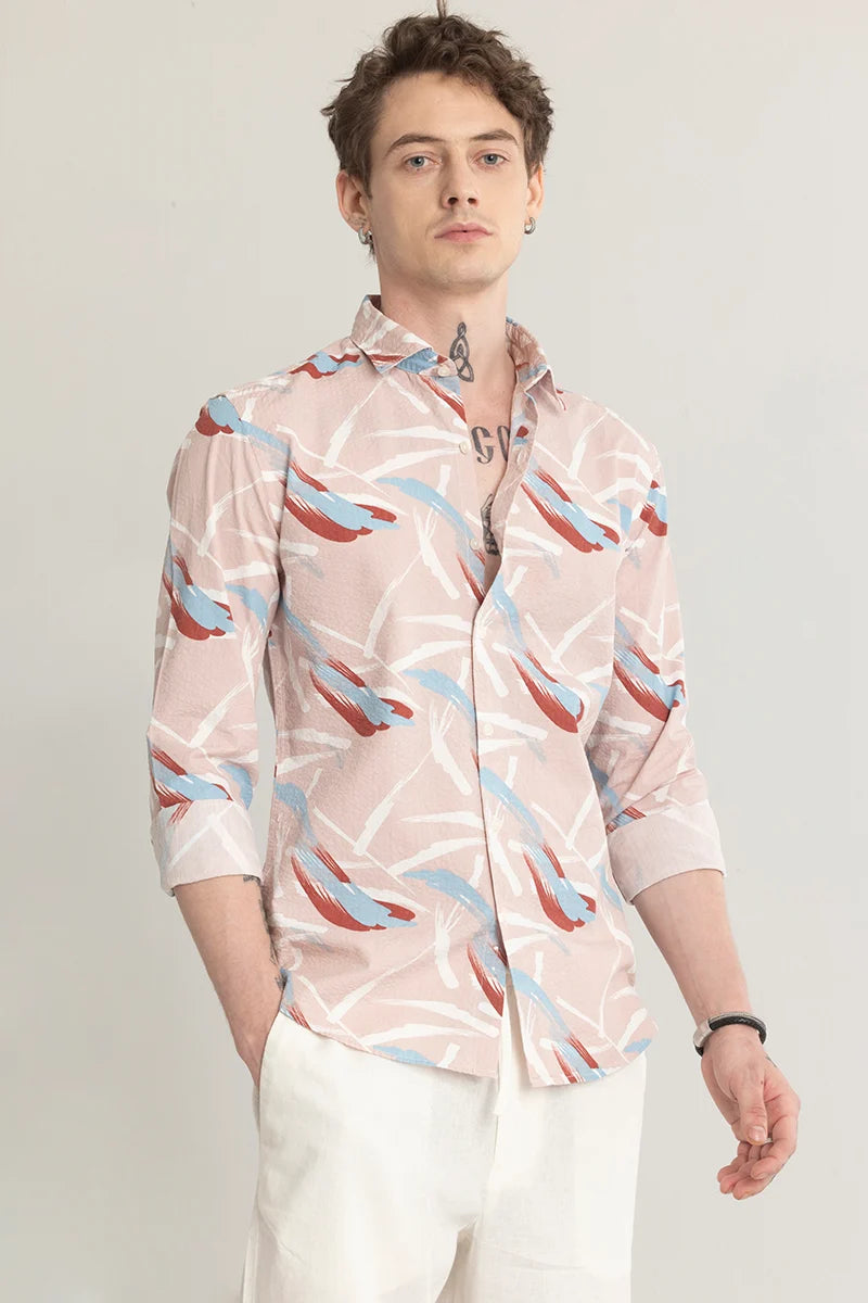 Foliavogue Pink Abstract Shirt