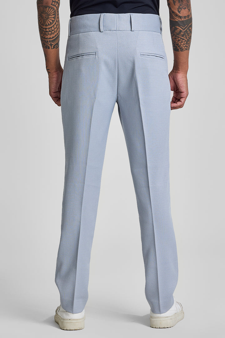 Light Blue Relaxed Fit Korean Trousers