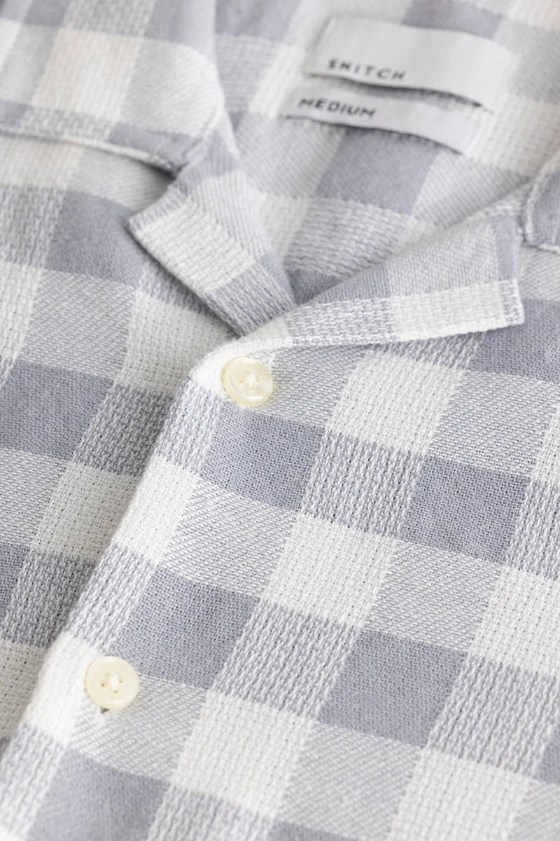 Checkerbloom Grey Check Shirt