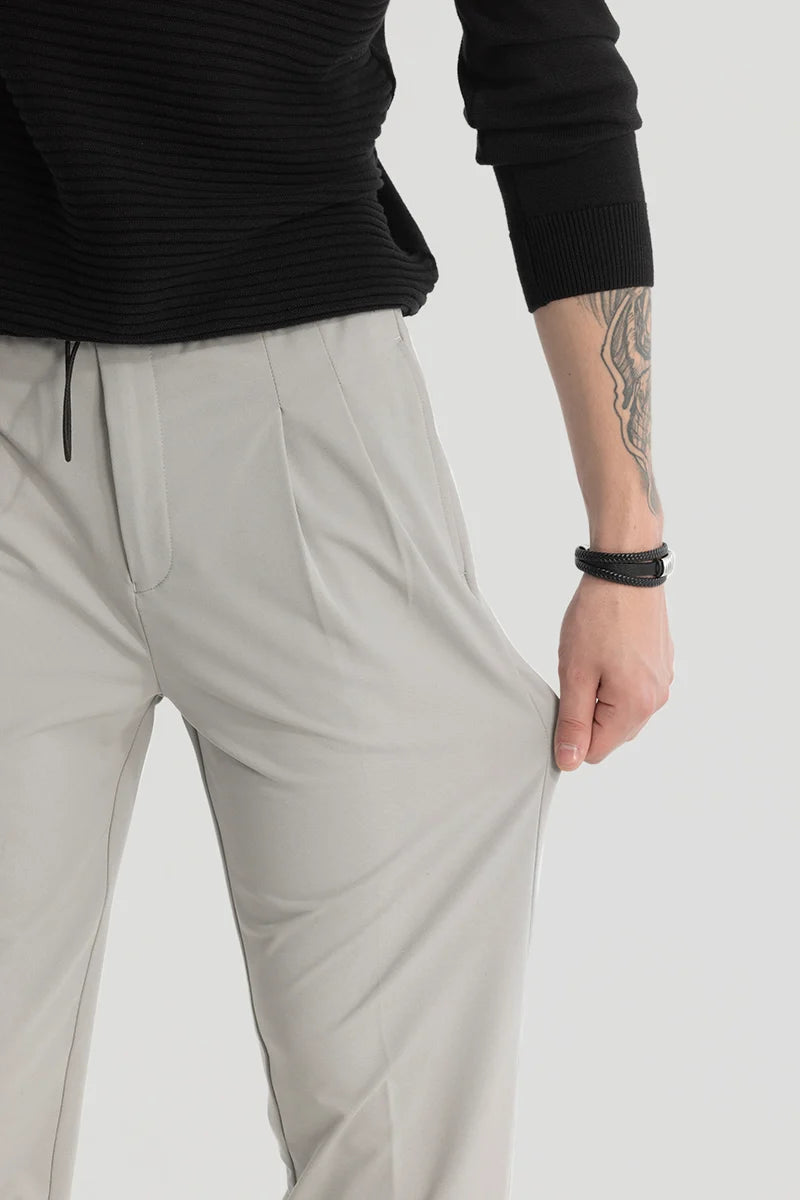 Grey Relaxed Fit Trousers