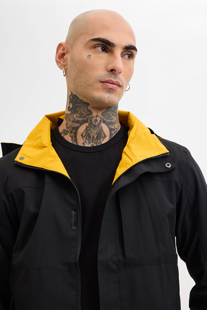 Black Water-Resistant Jacket