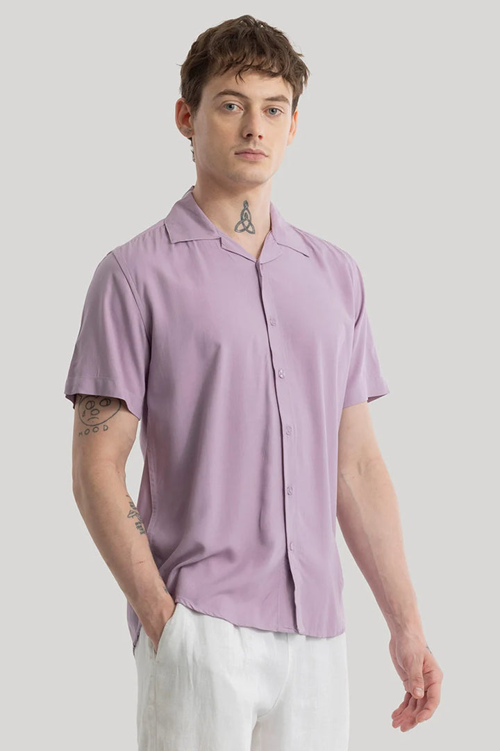 Bianca Lavender Plain Shirt