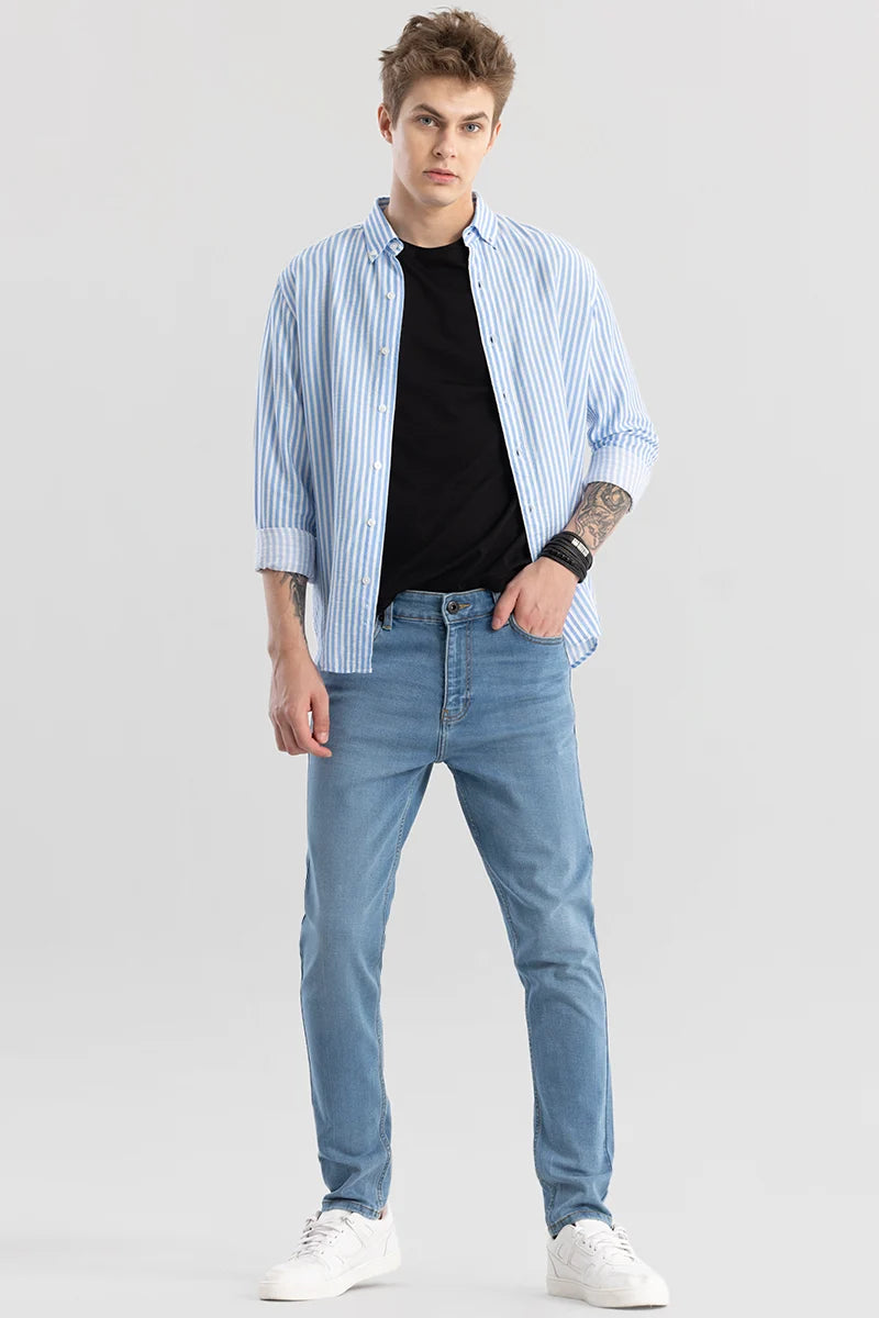 Denity Light Blue Slim Fit Jeans