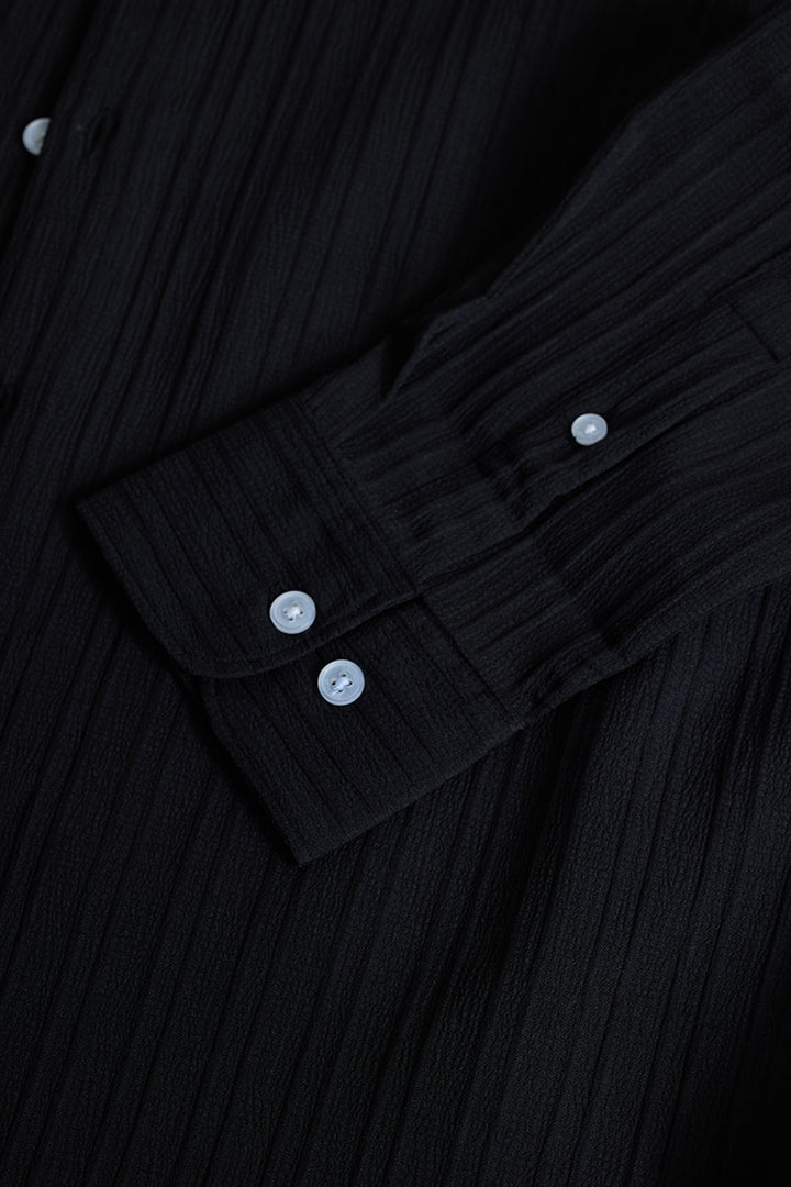 Black Stripes Slim Fit Shirt