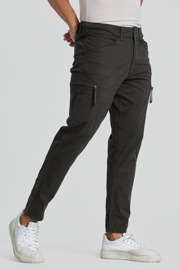 Olive Slim Fit Cargo Pants