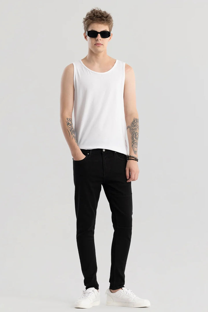 Pantzique Skinny Fit Black Jeans