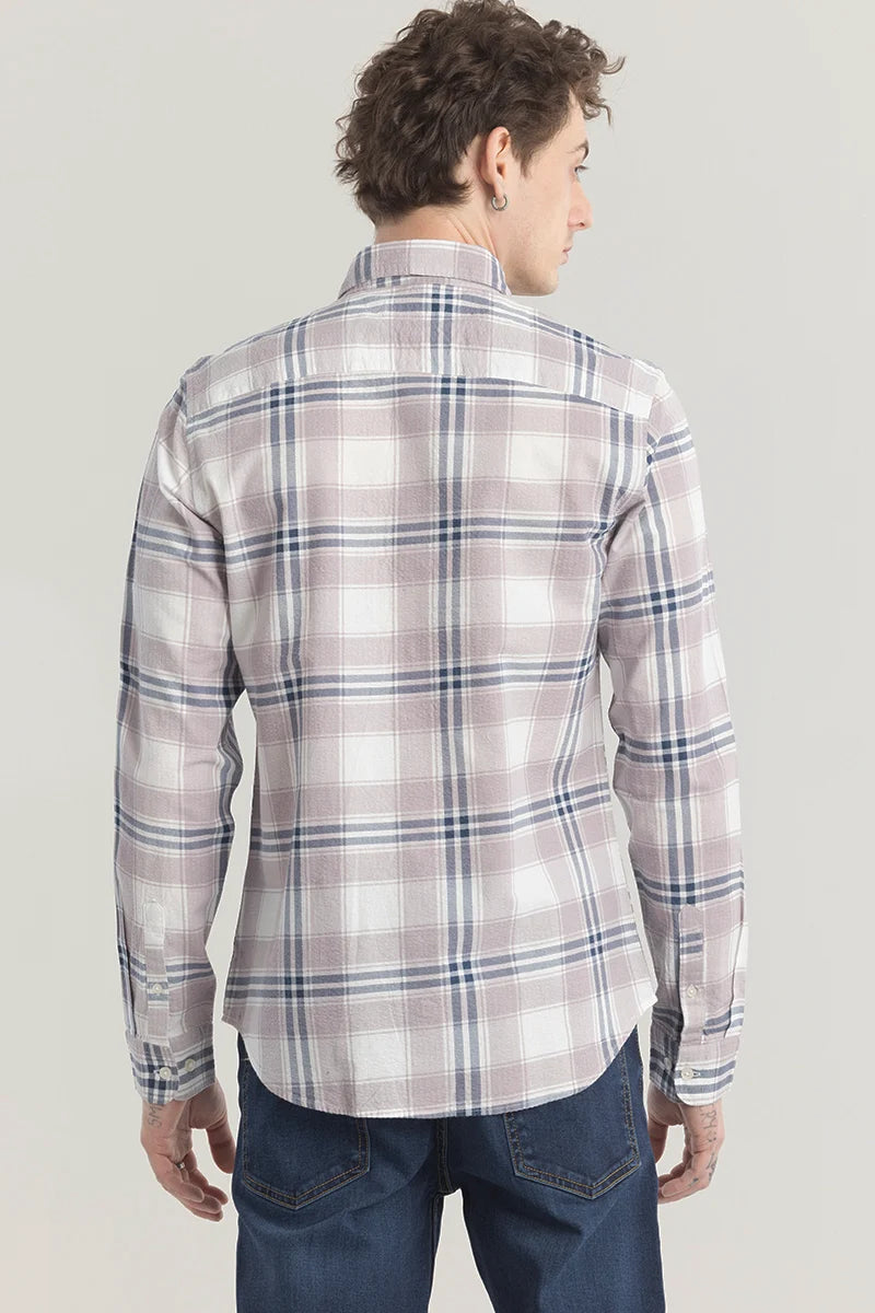 Patternoir Broad Mauve Checks Shirt