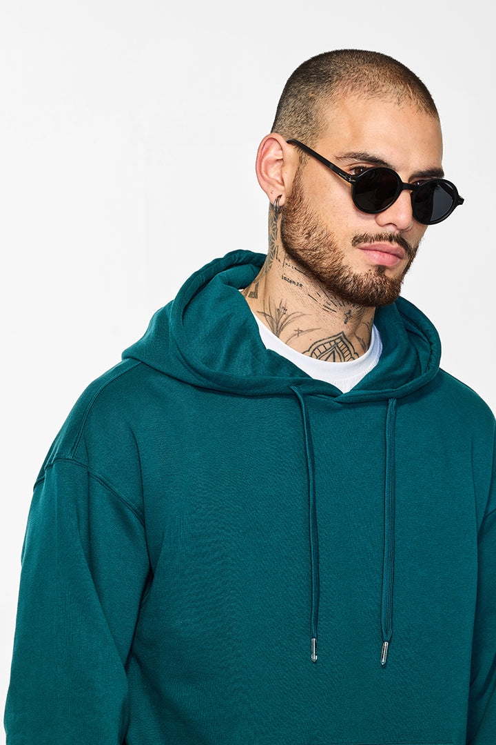 Core Lab Teal Solid Hoodie