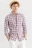 Elysium Lavender Linen Check Shirt